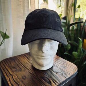 Tesla Unisex Black Adjustable Strapback 3D Silicone Logo‎ Dad Cap